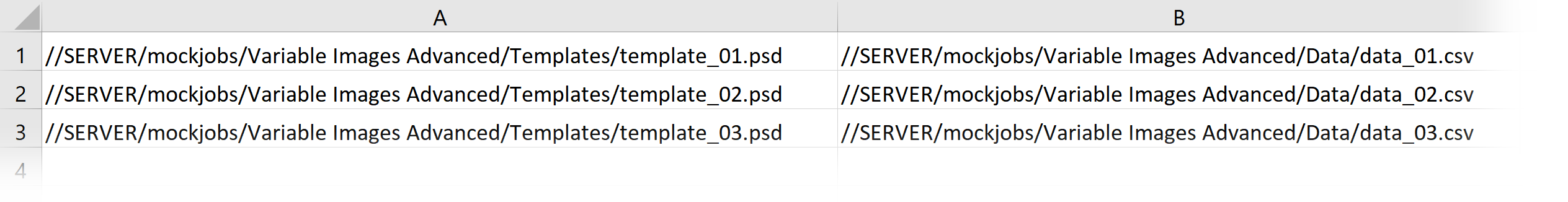 Variable Images Advanced template+data file list example